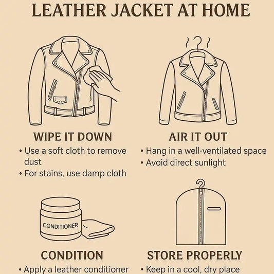 How to Clean and Care for a Leather Jacket at Home