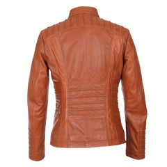 Adorable Women’s Quilted Jacket Brown Slim fit