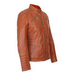 Adorable Women’s Quilted Jacket Brown Slim fit