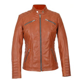 Women’s Quilted Jacket Brown Slim fit