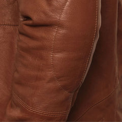 Authentic Brown Leather Jacket for Men