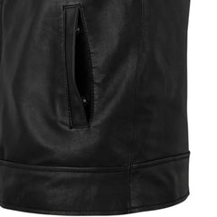 Authentic Men’s Classic Black Leather Jacket
