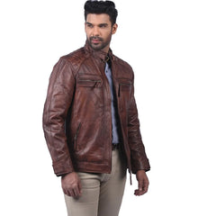 Brown Genuine Classic Leather Jacket