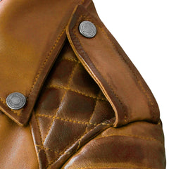 Charlotte Burnt Mustard Leather Jacket