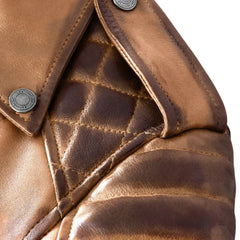 Charlotte Burnt Tan Leather Jacket