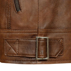 Classic Tan Leather Jacket for Men