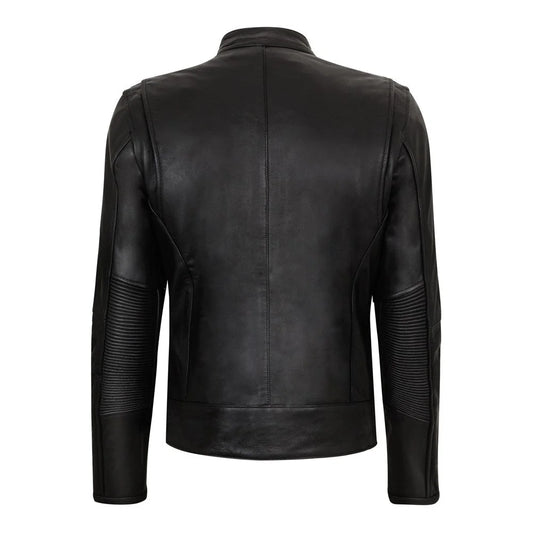 Men Vintage Black Leather Jacket