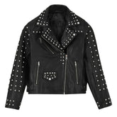 Classic Studded Black Leather Jacket