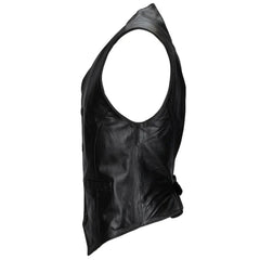 Men Classic Ashwood Black Leather Vest