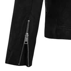 Men Classic Black Leather Jacket