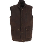 Men's Gilet Brown Nubuck Vest