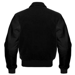 Men's All-Black Varsity Jacket