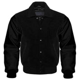 Men's All-Black Varsity Jacket