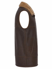 Men's Antique Brown Handmade Leather Vest