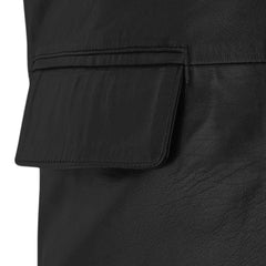 Men’s Authentic Black Leather Blazer Jacket
