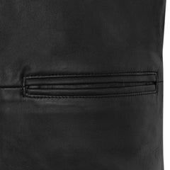 Men’s Authentic Black Leather Blazer Jacket