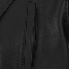 Men’s Authentic Black Leather Blazer Jacket