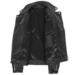 Men’s Black Brando Leather Biker Jacket