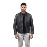 Men’s Black Heritage Leather Jacket