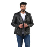 Men’s Black Ironveil Leather Jacket