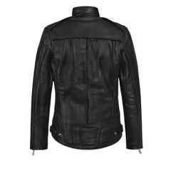 Men’s Black Multi-Zip Leather Jacket