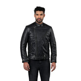 Men’s Black Raxel Leather Jacket