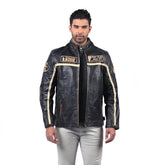 Men’s Black Roadcraft Leather Jacket