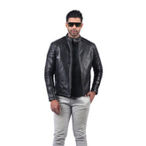 Men’s Black Steelmark Leather Jacket