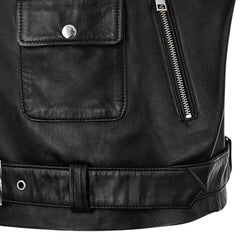 Men’s Black Studded Leather Jacket