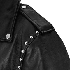 Men’s Black Studded Leather Jacket