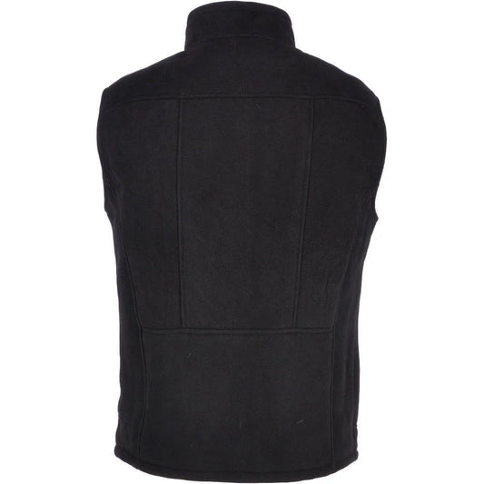 Men's Black Suede Leather Vest