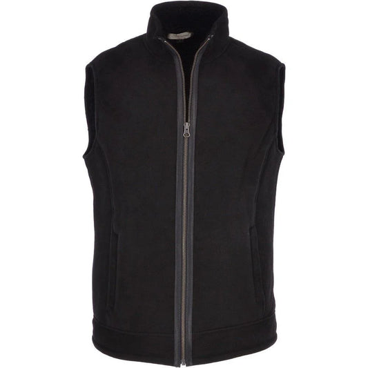 Men's Black Suede Leather Vest