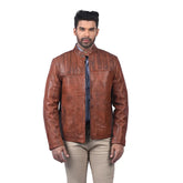 Men’s Brown Arvex Leather Jacket