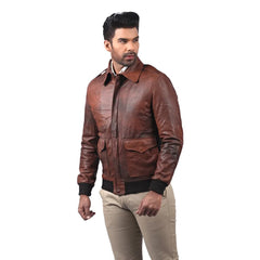 Men’s Brown Classic Leather Jacket
