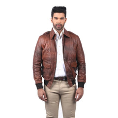 Men’s Brown Classic Leather Jacket