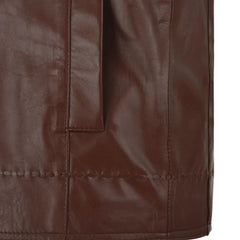 Men’s Brown Minimalist Leather Jacket