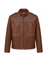 Men’s Brown Pocket Jacket Front