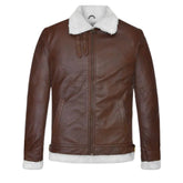 Men’s Brown Shearling Leather Jacket