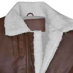 Men’s Brown Shearling Leather Jacket