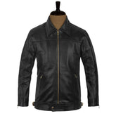 Men’s Casual Black Leather Jacket