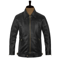 Men’s Casual Black Leather Jacket