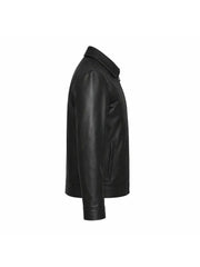 Men’s Classic Black Leather Jacket Right