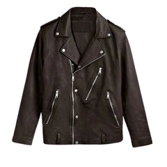 Men’s Classic Dark Brown Leather Jacket