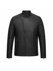 Men’s Clean Leather Jacket Front