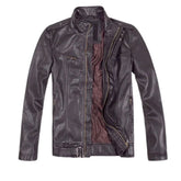 Men’s Dark Brown Real Leather Jacket