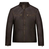 Men’s Dark Brown Standard Leather Jacket