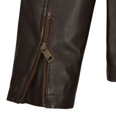 Men’s Dark Brown Standard Leather Jacket