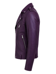 Men’s Dark Purple Leather Jacket