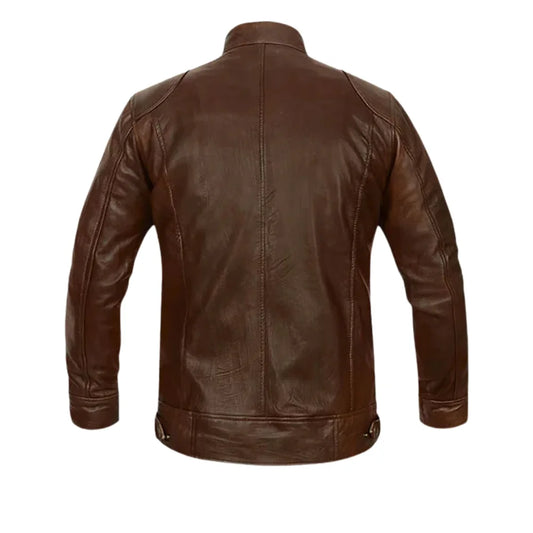 Men’s Brown Casual Leather Jacket