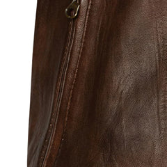 Men’s Brown Casual Leather Jacket